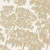 Gold Cream Floral Wallpaper