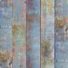 Multicoloured Wood Effect Wallpaper