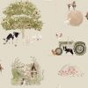 Farm Friends Hambleton Sage Wallpaper