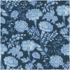 Symphony Floral Wallpaper Navy Blue