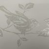 Glitz Shiny Glimmer Glitter Teal Silver Birds Leaf Wallpaper Border