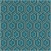 Teal/Gold Geometric Wallpaper