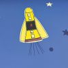 Blue Kids Space Wallpaper