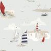 Coastal Boats Wallpaper