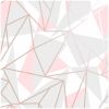 Metallic Shard Pink Wallpaper