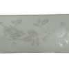 Glitz Shiny Glimmer Glitter Teal Silver Birds Leaf Wallpaper Border