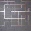 Platinum Rose Gold Geometric Wallpaper