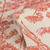 Beige & Coral Tree Wallpaper