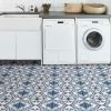 Marrakesh Blue Peel & Stick Self Adhesive Floor Tiles