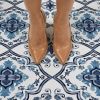 Marrakesh Blue Peel & Stick Self Adhesive Floor Tiles