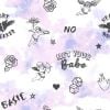 Sassy B Not Your Cherub Wallpaper Pink Lilac