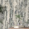 Driftwood Carbon Wallpaper Dark Grey