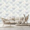 Calia Porcelain Flowers Wallpaper