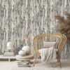 Driftwood Carbon Wallpaper Dark Grey