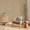 Fluted Wood Slat Wallpaper