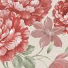 Fayre Floral Red Cream Wallpaper