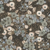 Modern Floral Wallpaper Black Gold