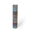 Multicoloured Wood Effect Wallpaper