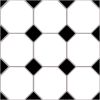 Hudson Black White Peel & Stick Self Adhesive Floor Tiles