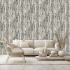 Driftwood Carbon Wallpaper Dark Grey
