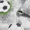 Football Frenzy Grey Green Wallpaper