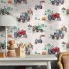 Cath Kidston Tractor Multi Wallpaper