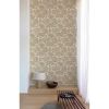 Gold Cream Floral Wallpaper