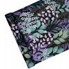 Black Purple Leaf Floral Wallpaper
