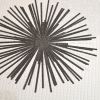 White Textured Star Burst Tile Wallpaper