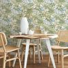 Leaf Canopy Wallpaper Sage Cream Sky Blue