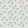 Tudor Rose Blue & Pink Wallpaper