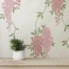 Wisteria Floral Wallpaper Pink