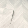 Chevron Geo Wood Natural Wallpaper