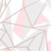Metallic Shard Pink Wallpaper