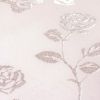 Soft Pink Glitter Floral Wallpaper
