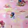 Shimmer & Shine Wallpaper Princess Girls Bedroom Pink