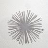 White Textured Star Burst Tile Wallpaper