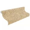 Herringbone Wood Effect Beige Wallpaper
