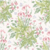 Chelsea Ferns Wallpaper Green Pink