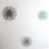White Textured Star Burst Tile Wallpaper