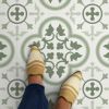 Remy Sage Green Vinyl Floor Tiles
