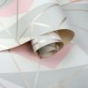 Metallic Shard Pink Wallpaper