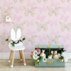Enchanted Butterfly Wallpaper Pink