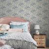 Toile Delight Wallpaper Cornflower Blue