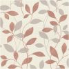 Leafy Tendrils Red Wallpaper
