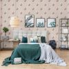 Tudor Rose Lilac Rose Damask Wallpaper