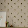 Sunflowers Woven Wicker Wallpaper