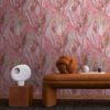 Anna d´Andrea Leaf Wallpaper Hot Pink