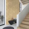 Herringbone Wood Effect Beige Wallpaper