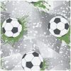Football Frenzy Grey Green Wallpaper